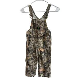 John Deere Camo Overalls Toddlers One Piece Sz 4T Camouflage